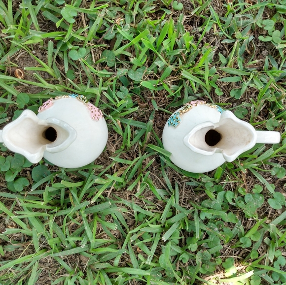 Vintage Miniature Ceramic Glass Decorative Pitcher - Picture 5 of 6